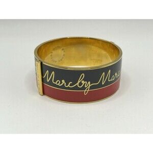 Marc by Marc Jacobs Logo Enamel Bracelet Bangle, 2 1/4” Small Wrist